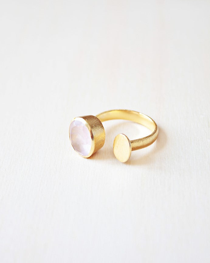 Anillos con piedras Cuarzo Rosa