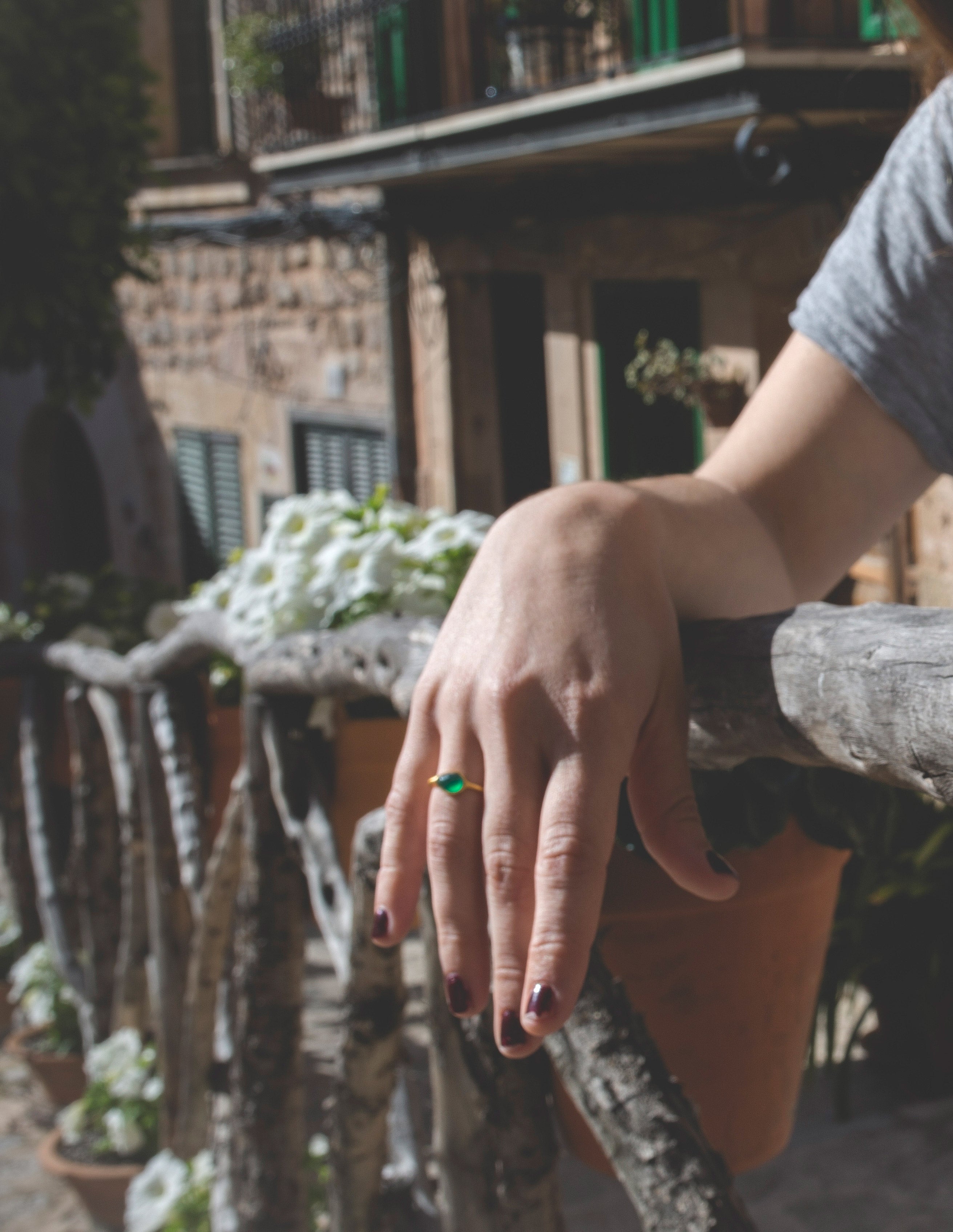 Anillo Allegra Ónix Verde