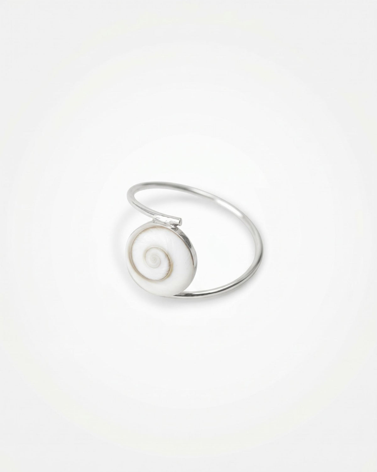 Anillo Galilea de plata 925 con piedra de Santa Lucía de 12 mm