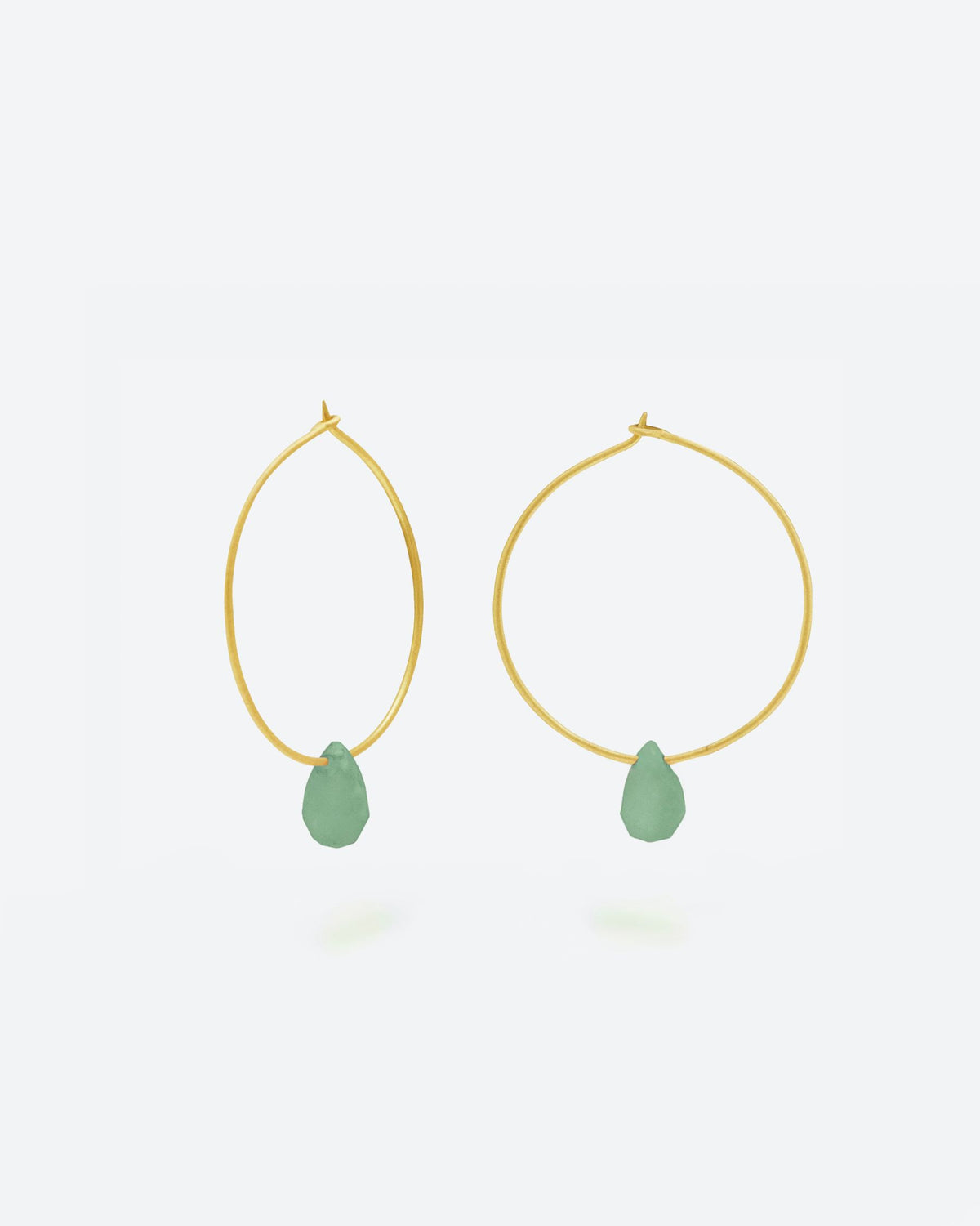 Pendientes Larissa - Aventurina Verde