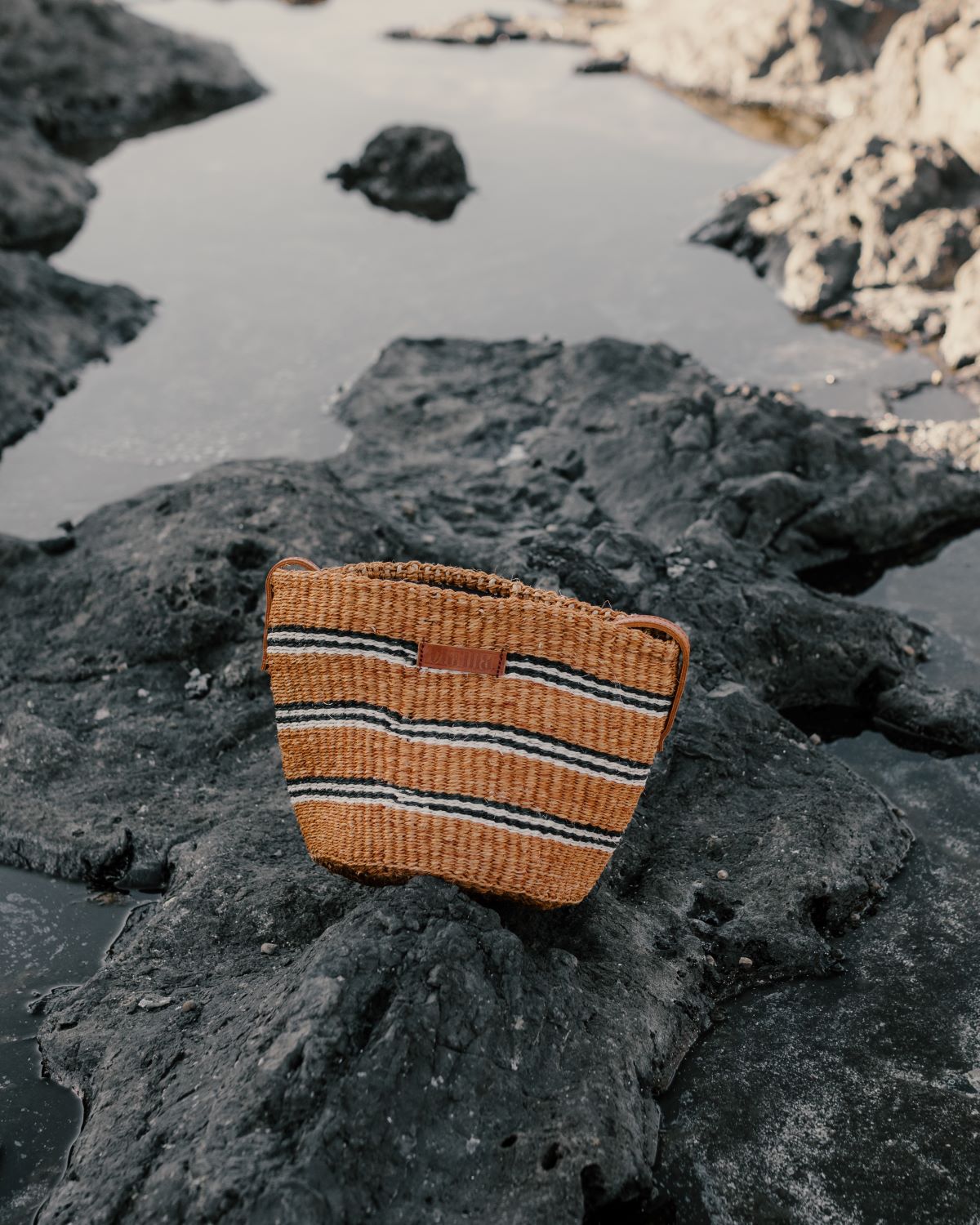 Bolso capazo de sisal artesanal - Terra Medium