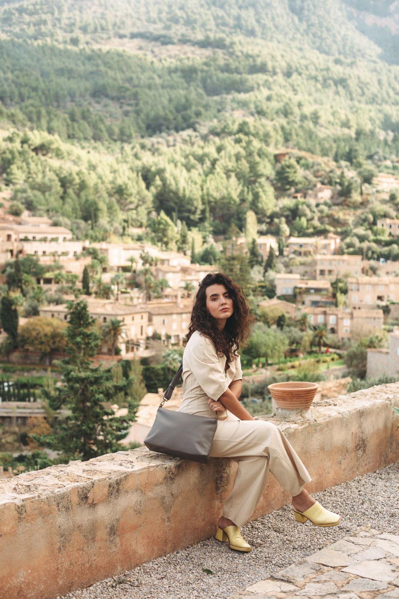 Vegan Leather Bag - Estel Model - Vison