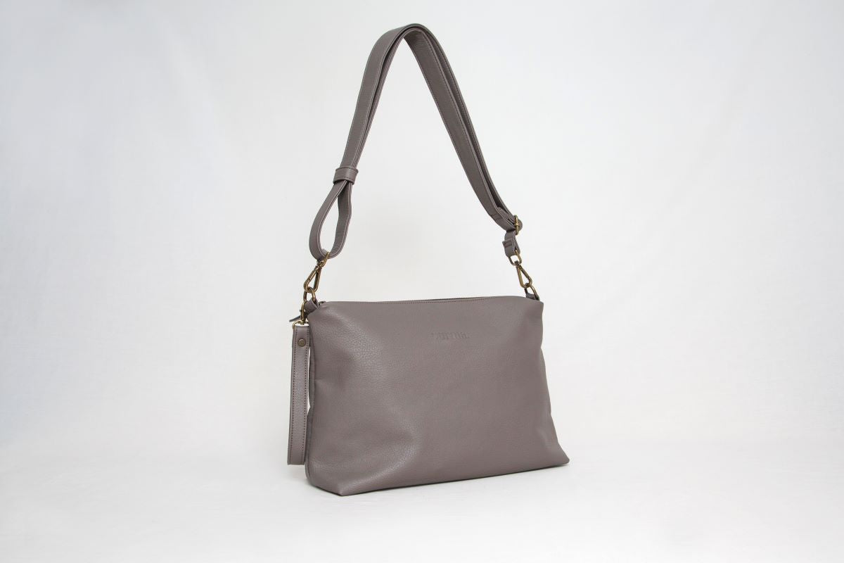 Bolso Cuero Vegano - Modelo Estel - Vison