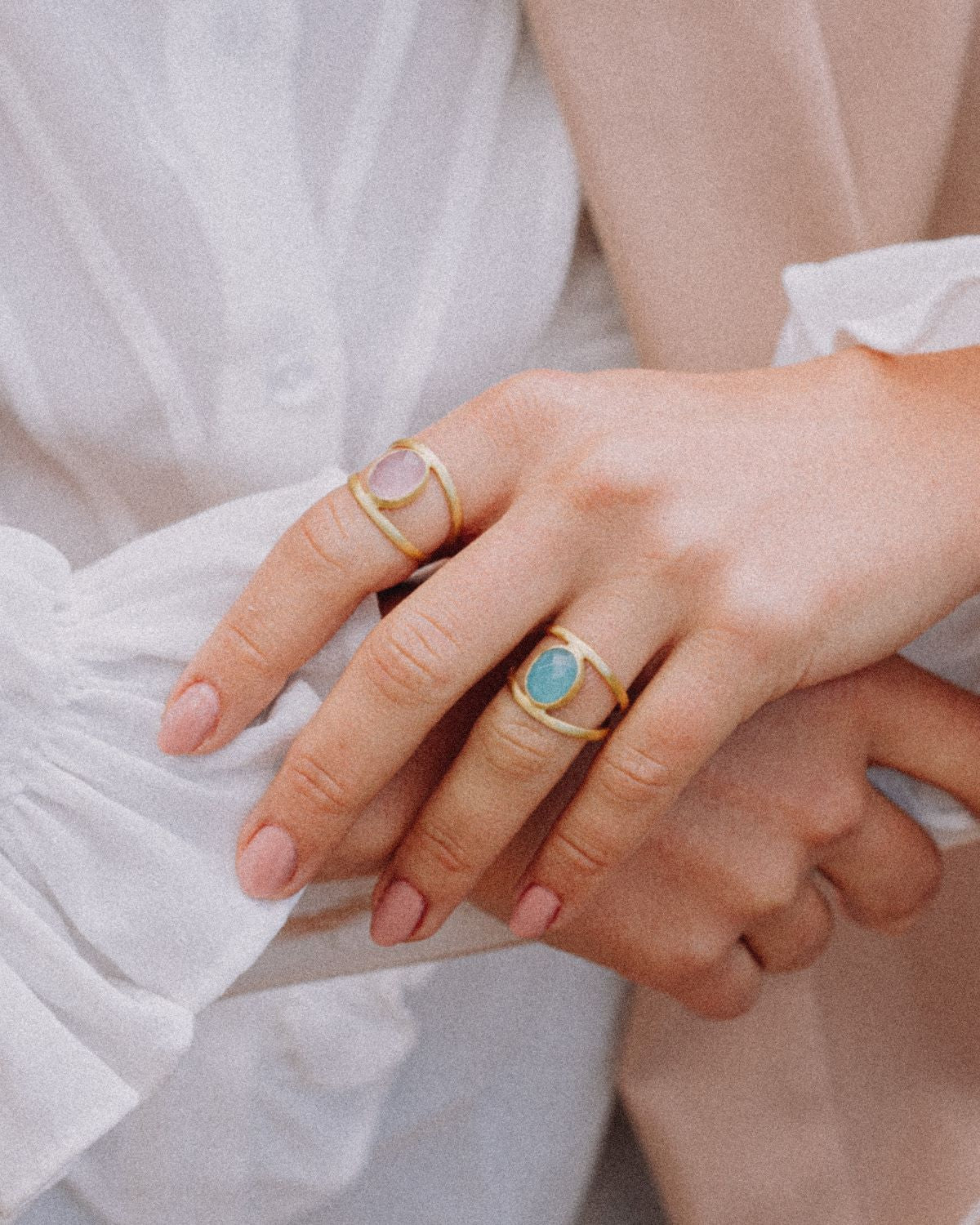 Anillo Coral Aqua