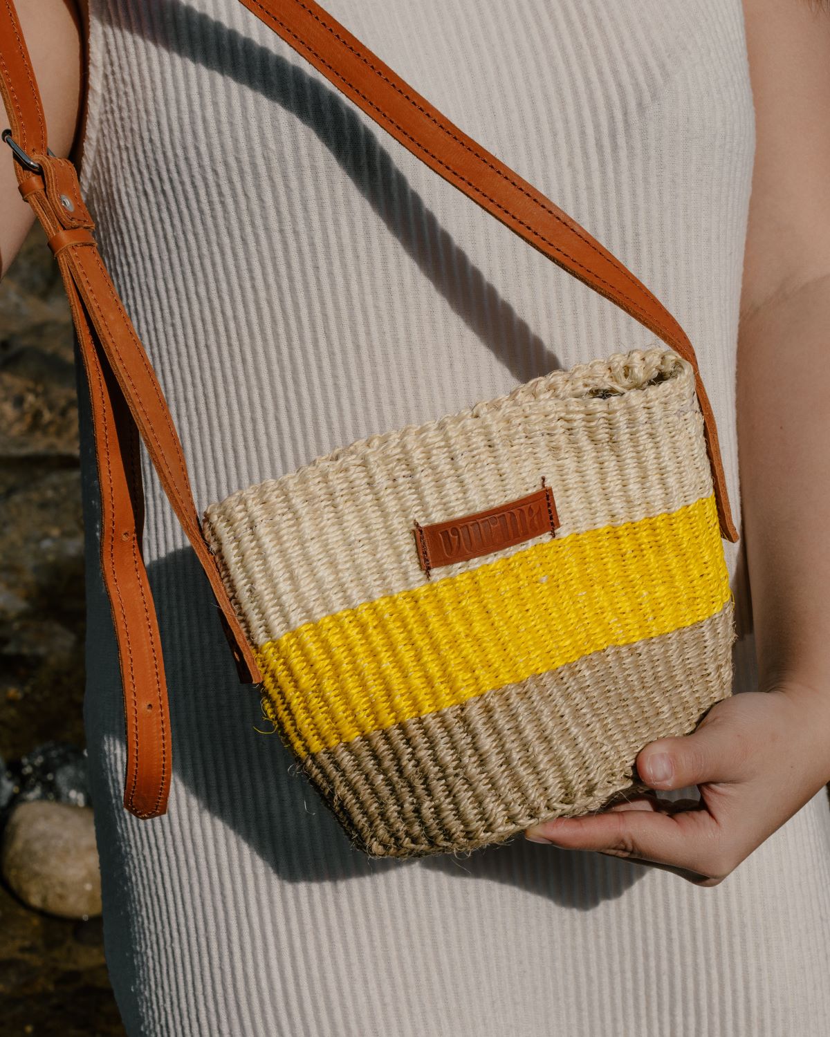 Capazo bandolera de Sisal artesanal – Kivu Small