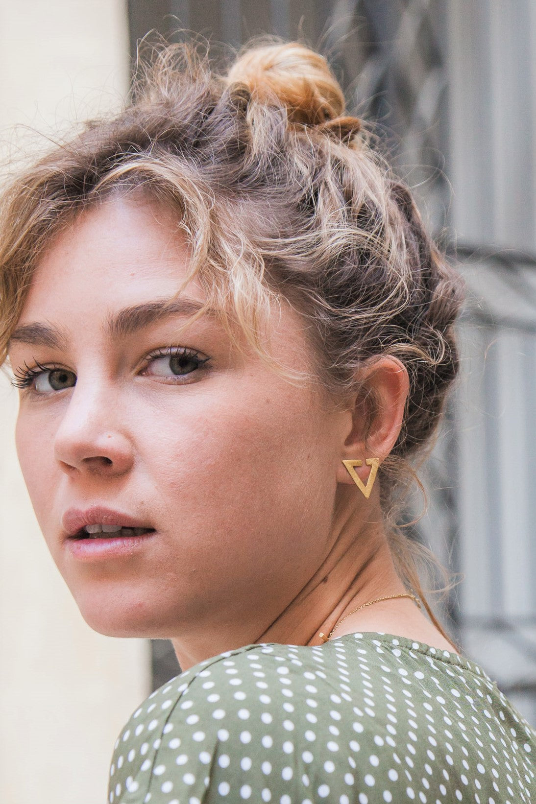 Pendientes Triángulo de Oro