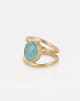 Aqua Coral Ring