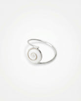 Anillo Galilea de plata 925 con piedra de Santa Lucía de 12 mm