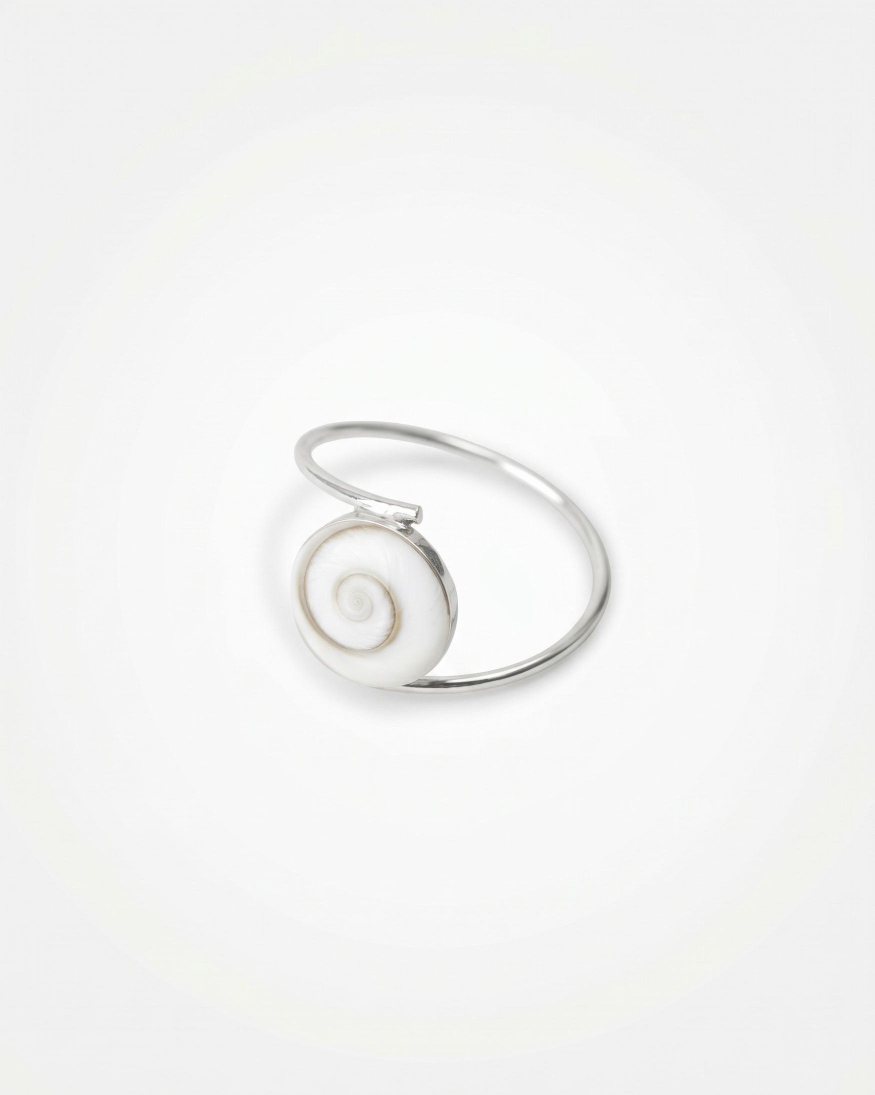 Anillo Galilea de plata 925 con piedra de Santa Lucía de 12 mm