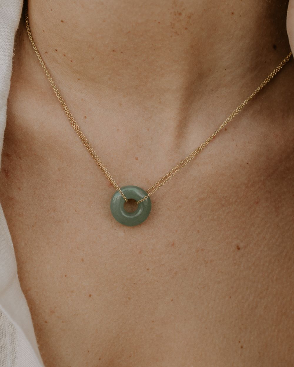 Collar con Aventurina Verde diseño de Isla Vurma