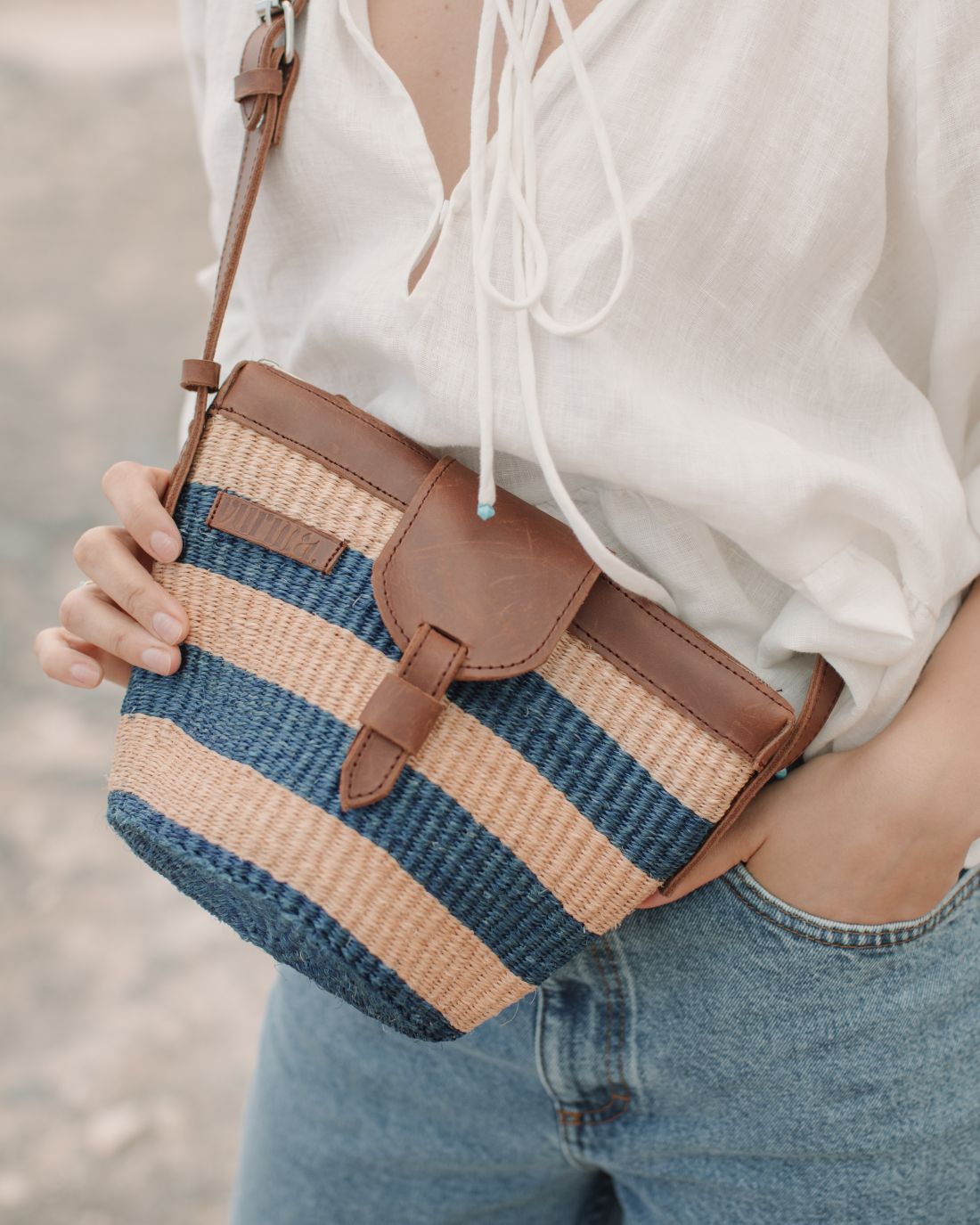 Bolso de Sisal - Capazo Artesanal - Marine Small