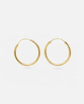 Pendientes en forma de aro bañados en Oro de 18K 