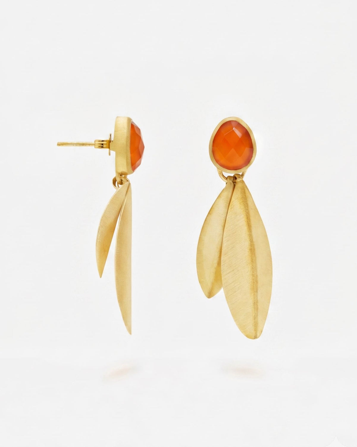 Pendientes Flor Cornalina
