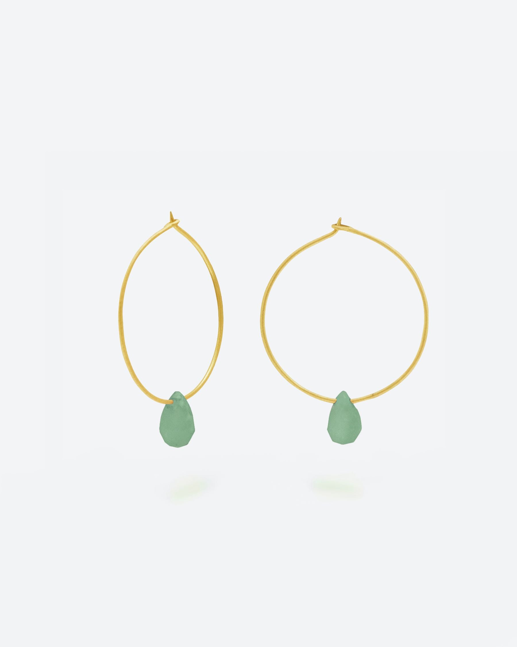 Pendientes Larissa - Aventurina Verde