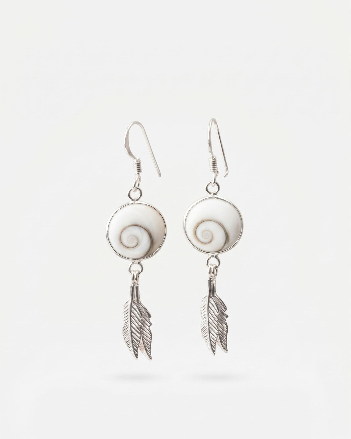 Pendientes Plomes de plata 925 con Santa Lucía de 10 mm