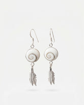 Pendientes Plomes de plata 925 con Santa Lucía de 10 mm