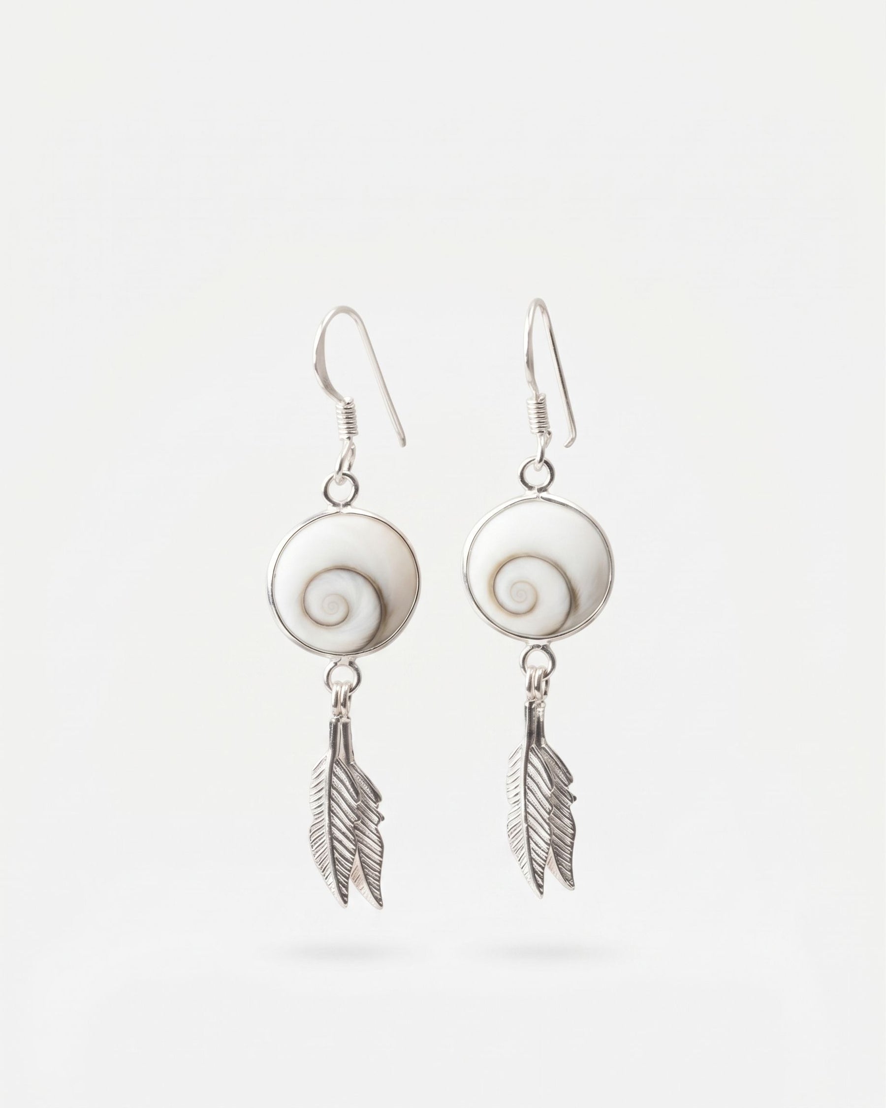 Pendientes Plomes de plata 925 con Santa Lucía de 10 mm