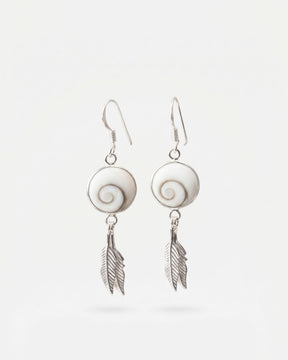 Pendientes Plomes de plata 925 con Santa Lucía de 10 mm