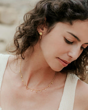 Conjunto de pendientes Nayra de Isla Vurma con collar Piume de Isla Vurma