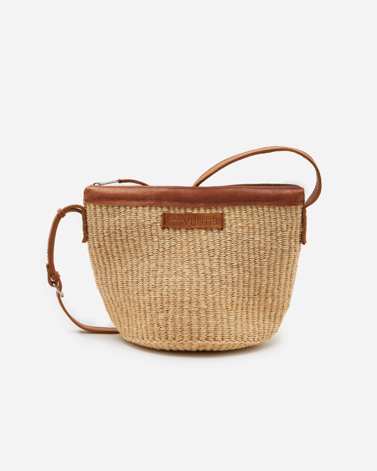 Bolso de Sisal - Capazo Artesanal - Wazi Leather Medium