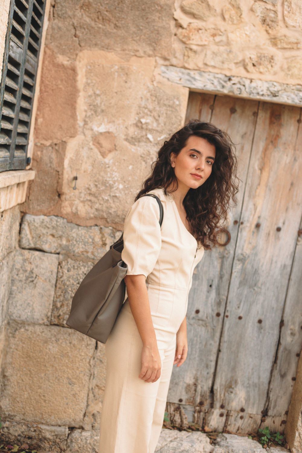 Vegan Leather Bag - Julia Model - Vison