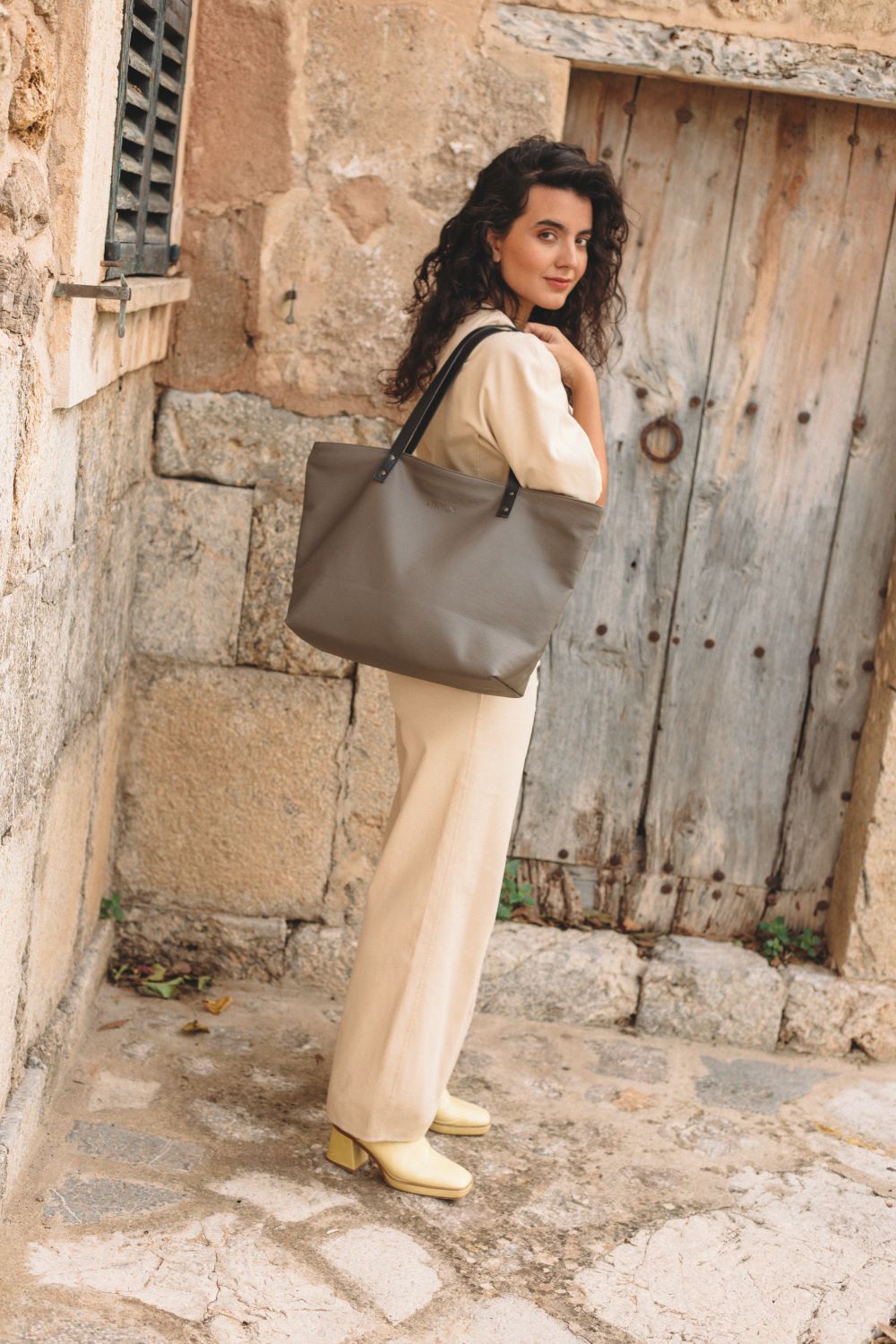 Vegan Leather Bag - Julia Model - Vison