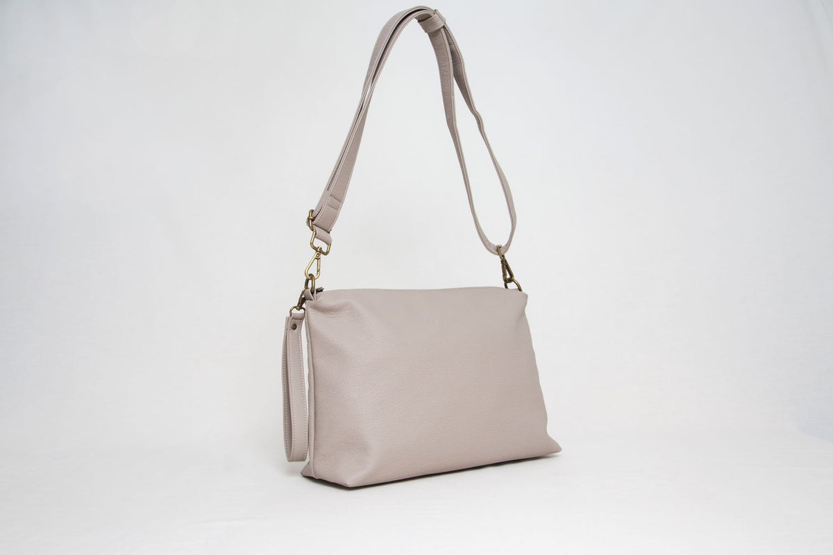 Bolso Cuero Vegano - Modelo Estel - Beige