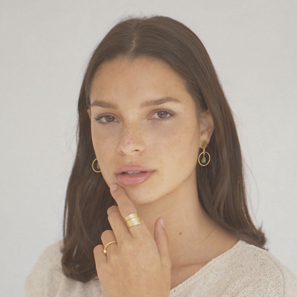 Pendientes Art Déco Aventurine