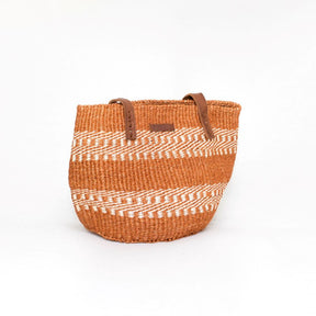 Bolso de sisal estilo keniata, capazo artesanal.