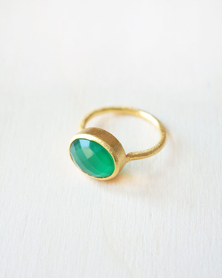 Anillo Daniella - Ónix Verde