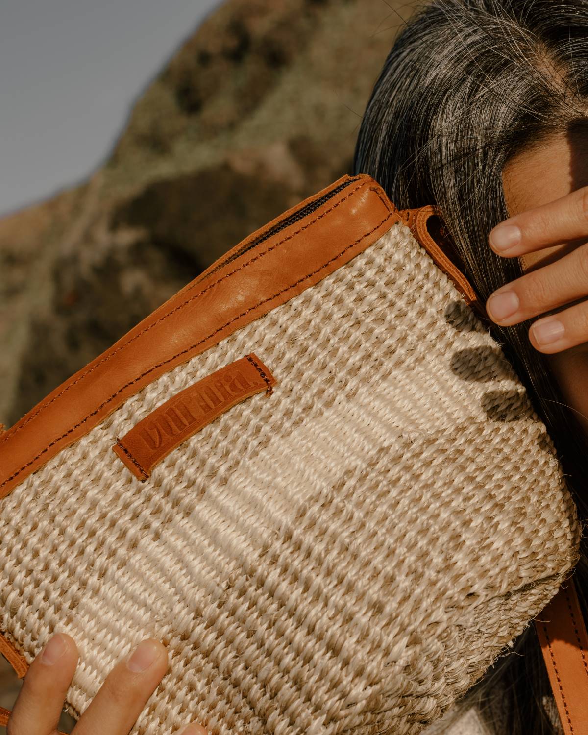 Sisal Bag – Handmade Carrycot – Marine Small Model