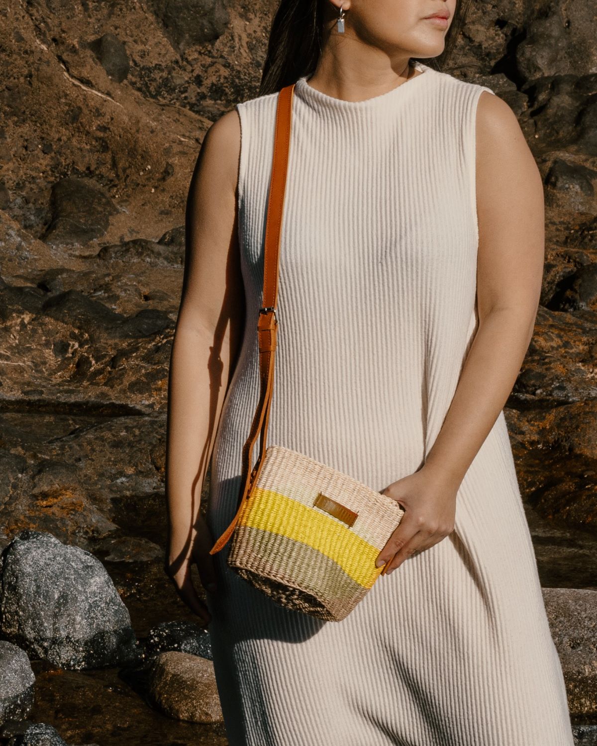 Capazo bandolera de Sisal artesanal – Kivu Small