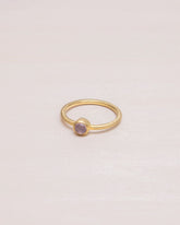 Anillo Lur - Cuarzo Rosa