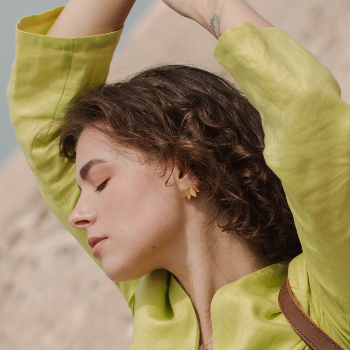 Pendientes Palmira Gold