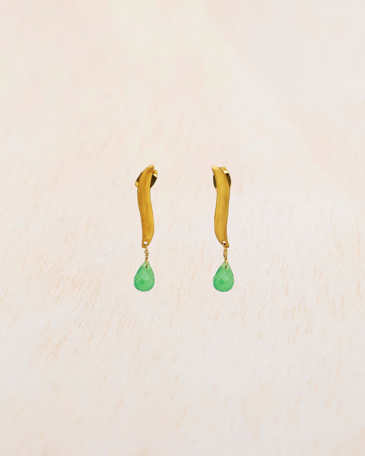 Pendientes Posidonia Jade