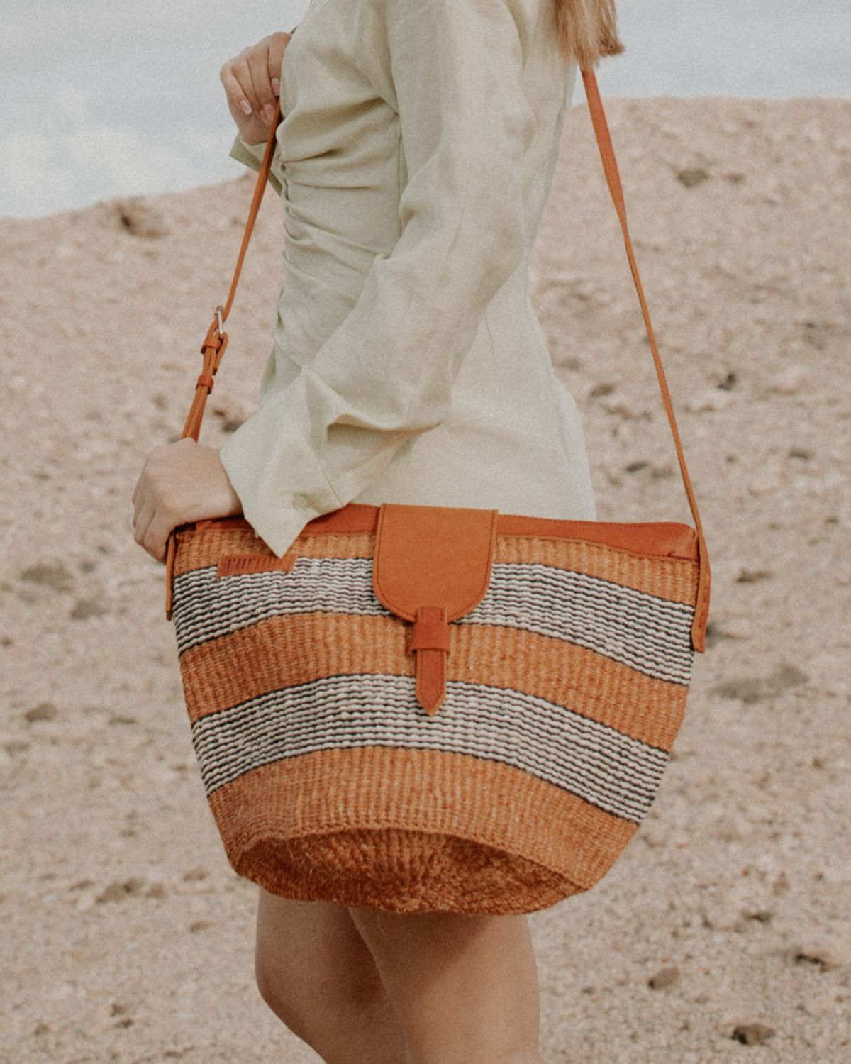 Bolso Capazo grande de sisal - Togo