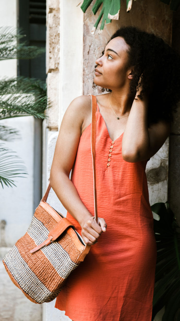 Bolso Capazo grande de sisal - Togo