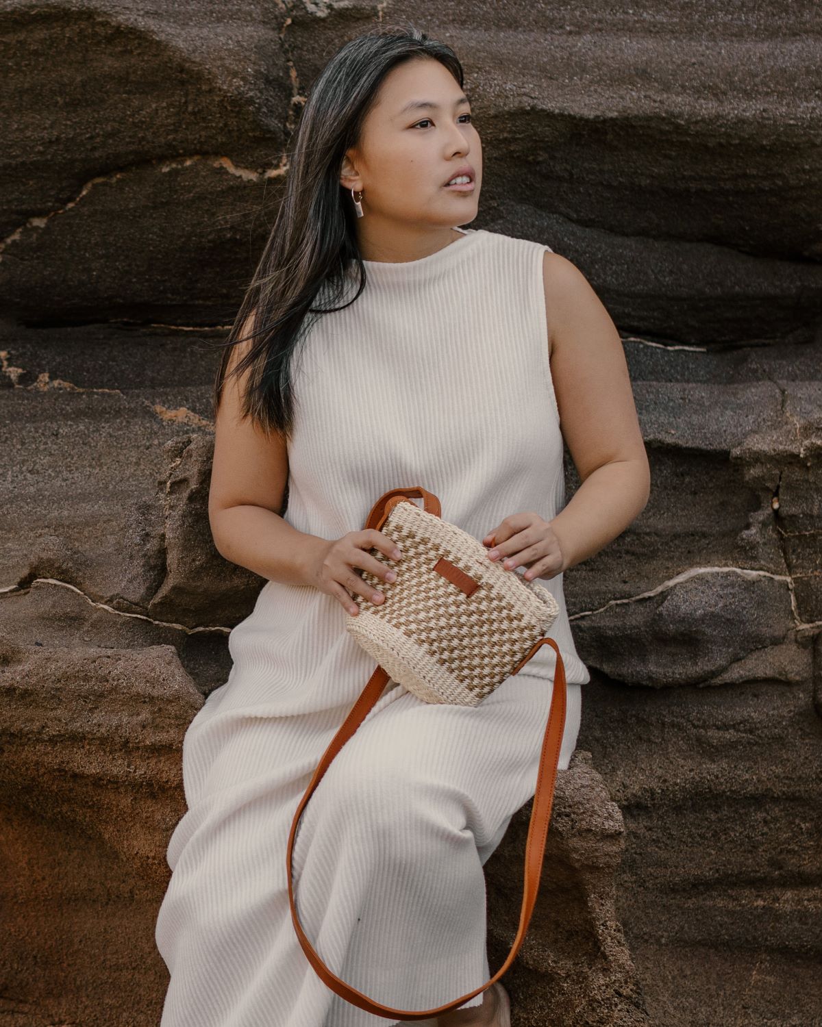 Sisal Bag – Handmade Carrycot – Marine Small Model