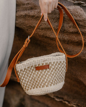 Sisal Bag – Handmade Carrycot – Marine Small Model
