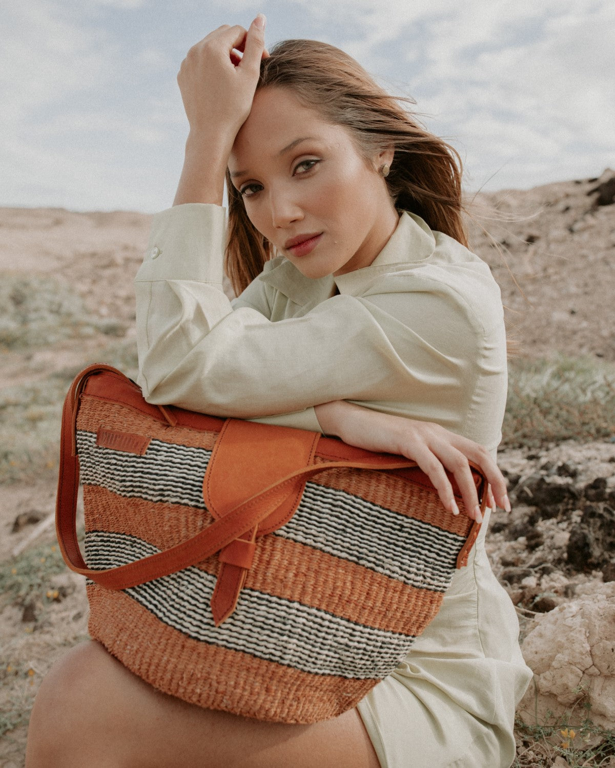 Bolso Capazo grande de sisal - Togo