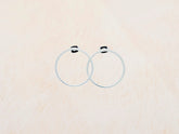 Pendientes circulo de Plata minimalistas